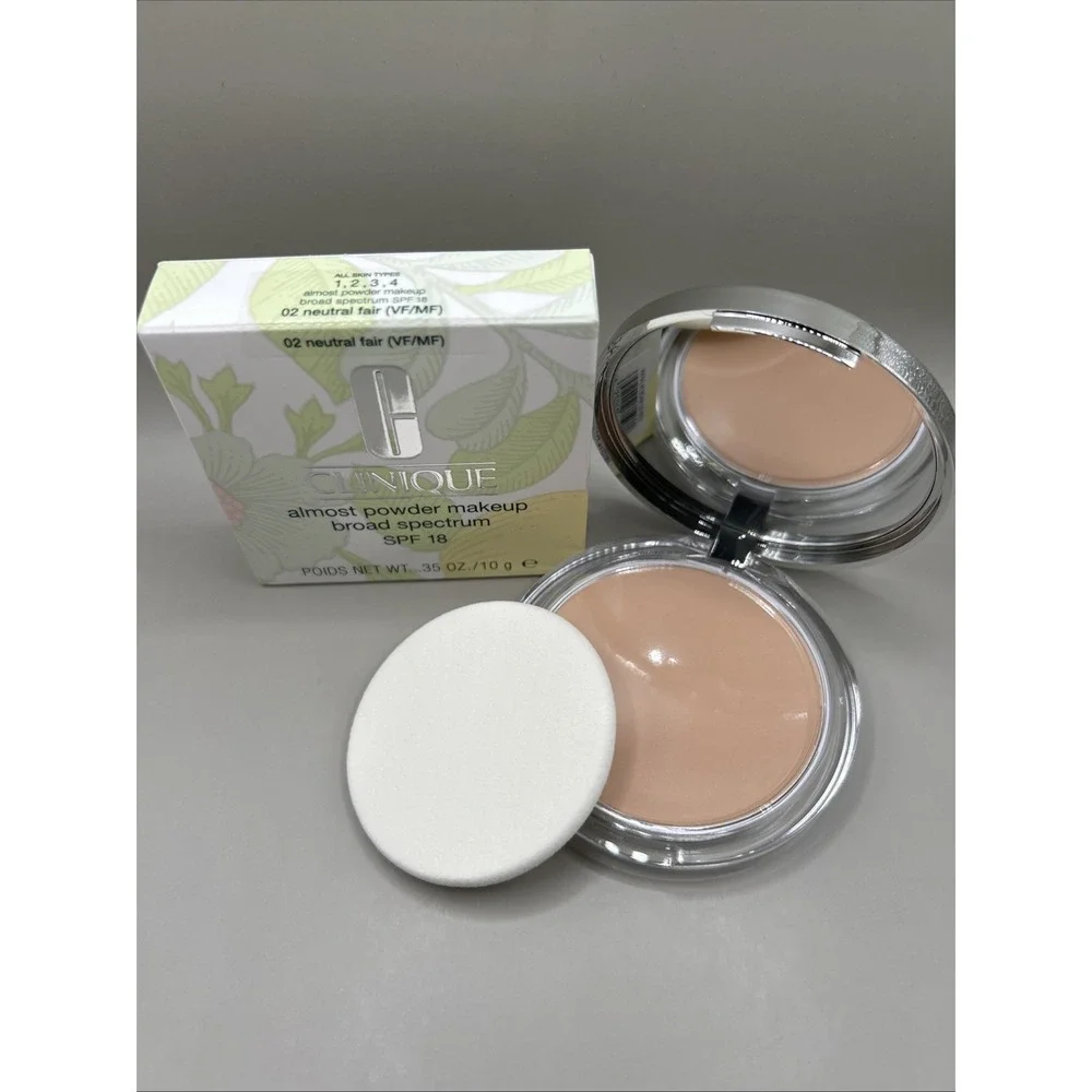 Clinique Almost Powder Makeup Broad Spectrum SPF 18 02 Neutral Fair(VF/MF) .35oz